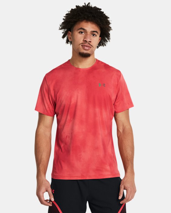 Men's UA Vanish Elite Vent Printed Short Sleeve, Red, pdpMainDesktop image number 0